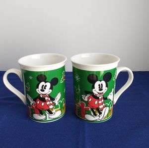 Mickey Mouse 2 Christmas Pattern Coffee Cups